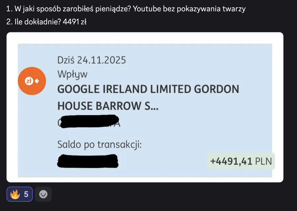Wpływ od Google: 4 491,41 zł