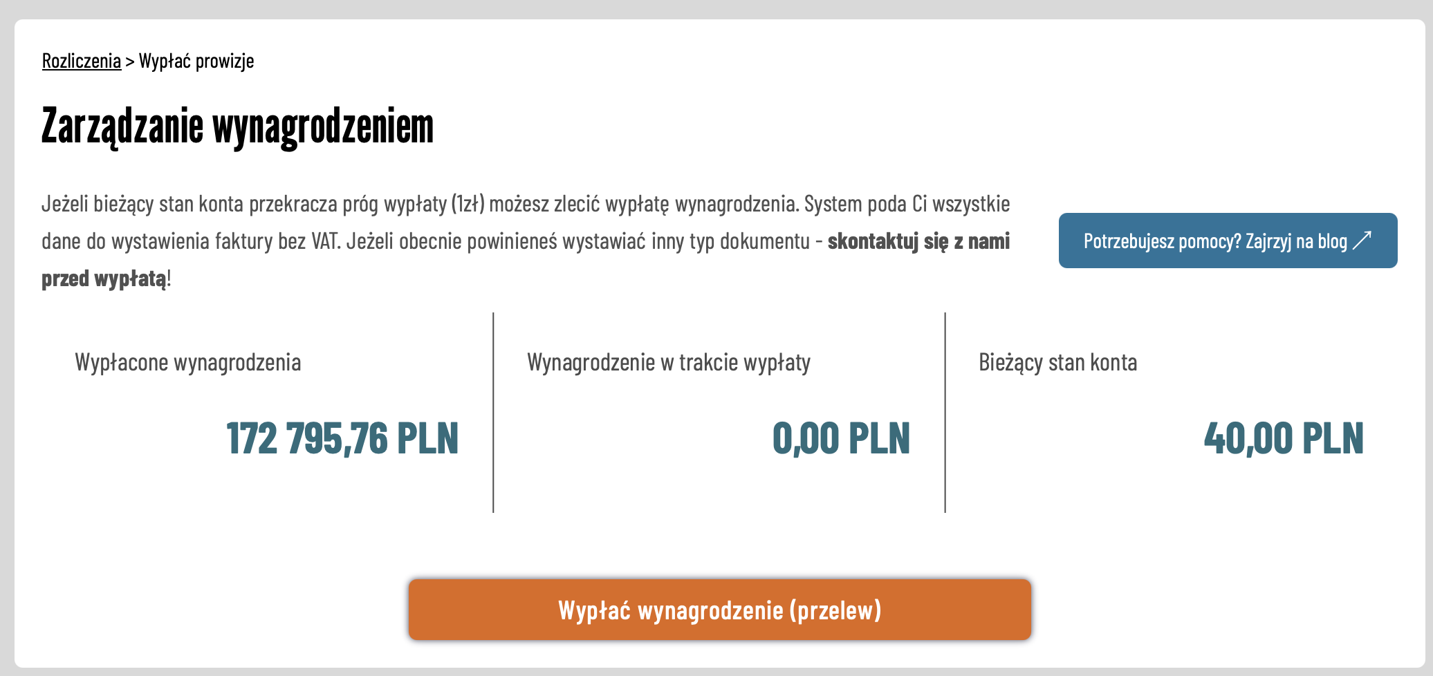 Oryginalny panel LeadStar: Do tej pory zarobiłeś 172 795,76 zł